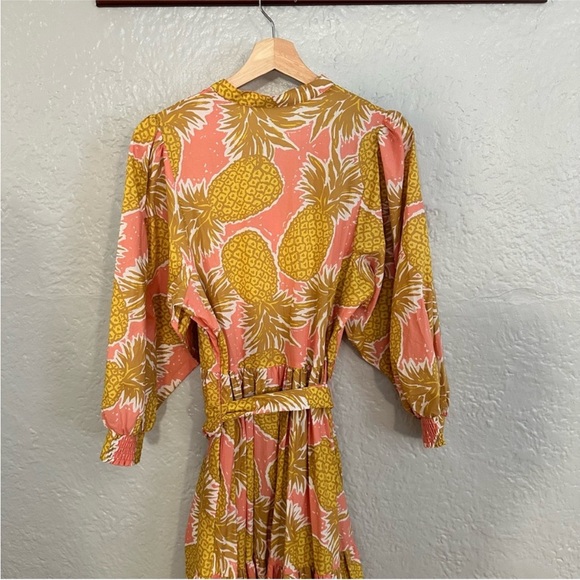 Boden Ava Tiered Maxi Dress Pineapple - Picture 7 of 10